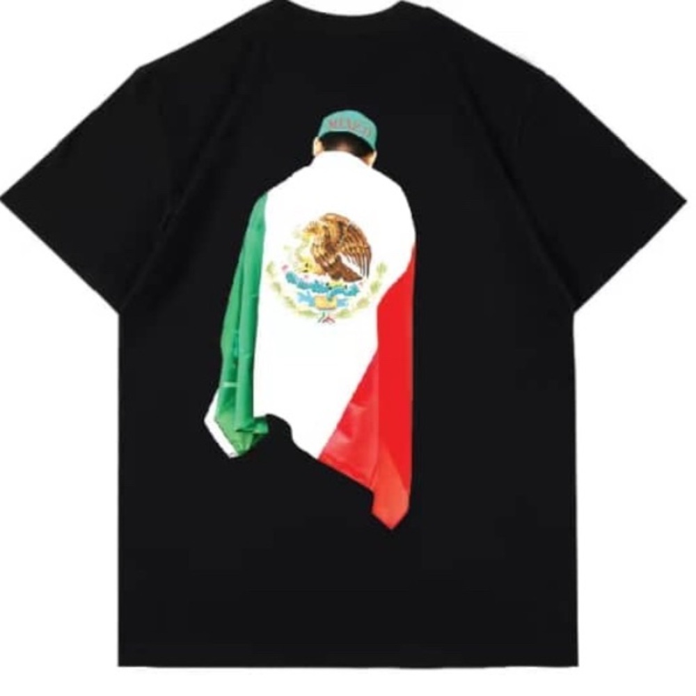 Black Mexican Pride Short Sleeve T-Shirt